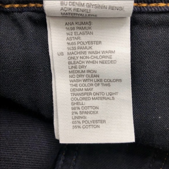 & Other Stories Dark Denim Cut Off Shorts - Picture 7 of 7